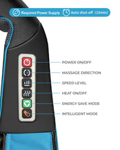 Charger l&#39;image dans la galerie, Shiatsu Neck and Back Massager with Soothing Heat MM-101 - Planet Canada
